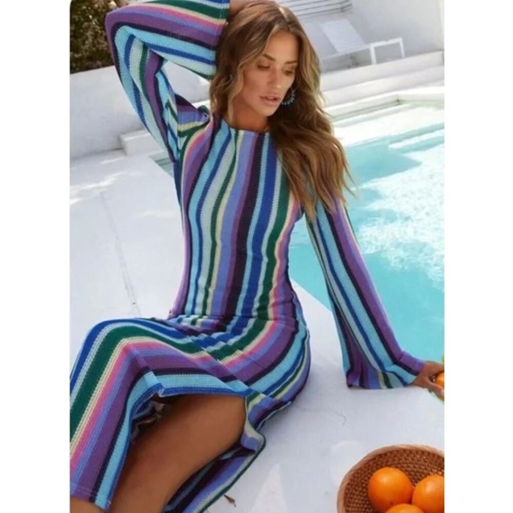 Vici Striped Maxi Dress